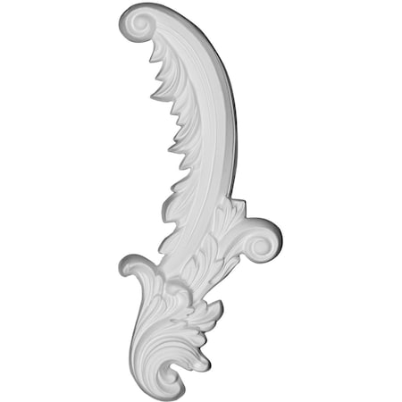 Ekena Millwork 6 5/8"W x 16"H x 1 1/4"P Medway Scroll Onlay, Right ONL07X16X01ME-R